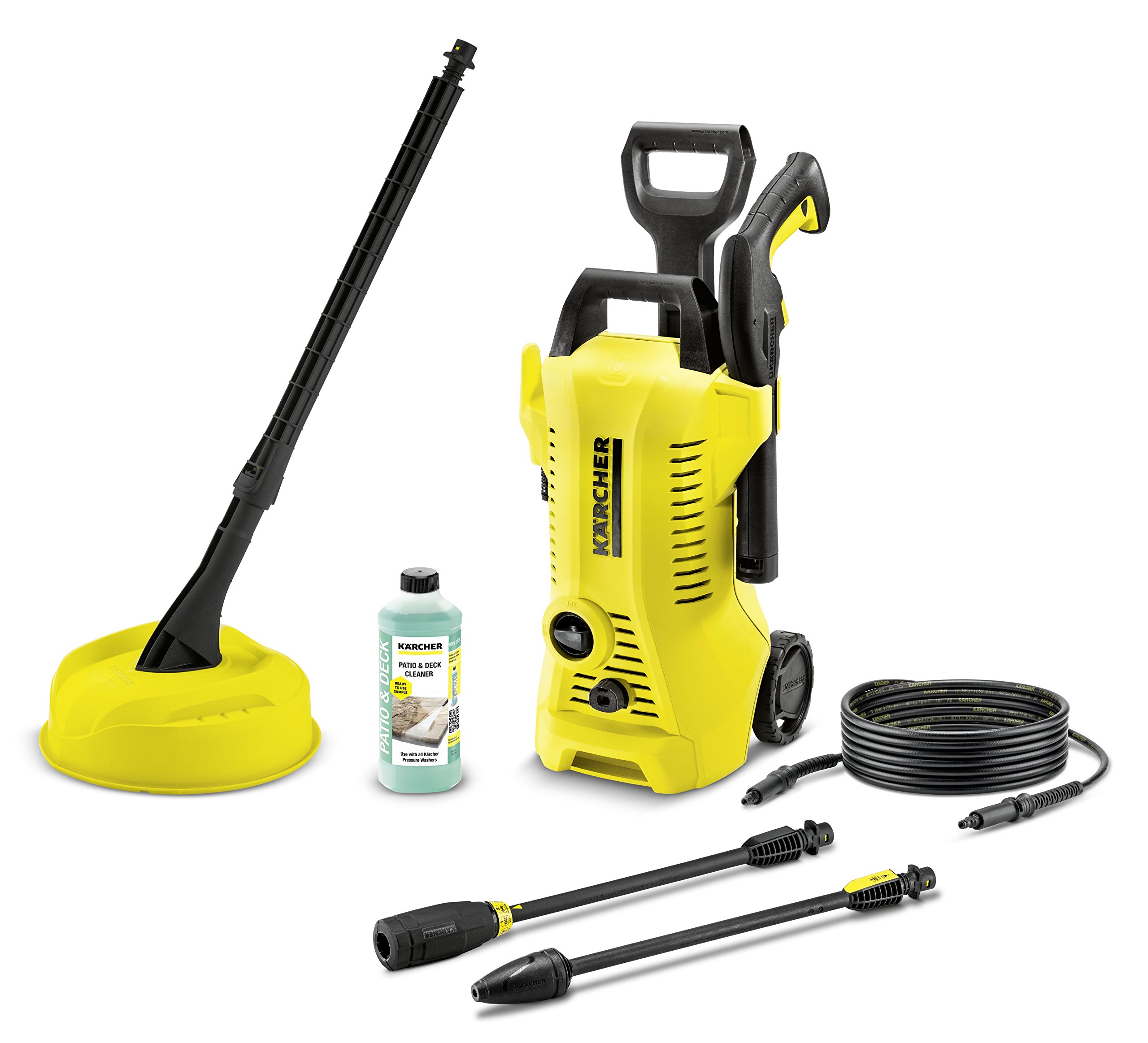 Pressure washer with attachments