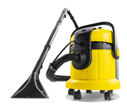 use. care for carpet machine with attachment in place